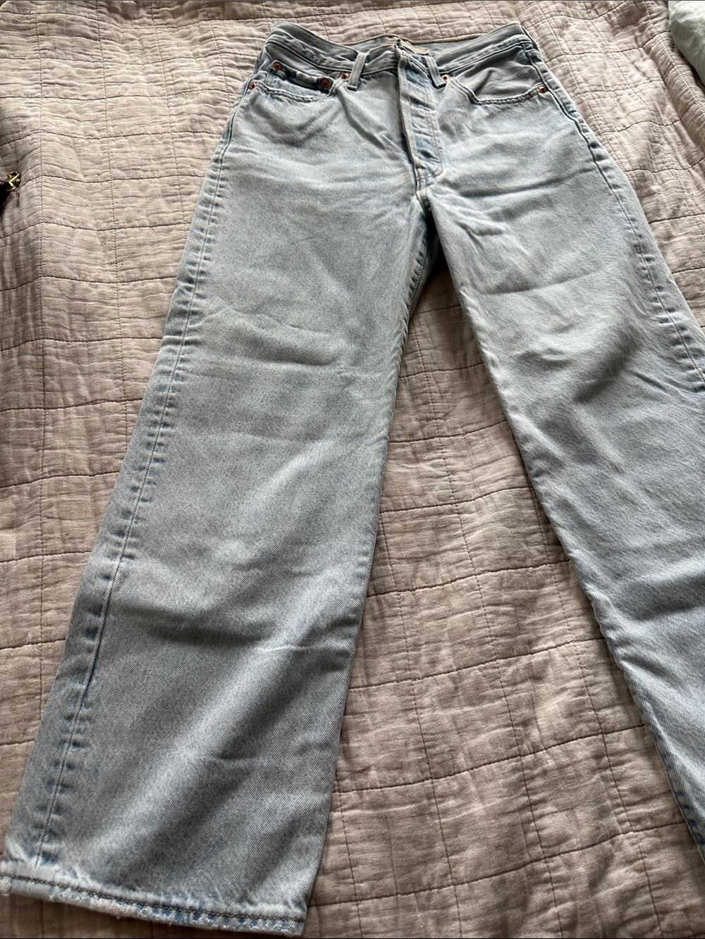 Levi's Light Blue Wide Leg Jeans